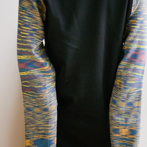 Adidas X Missoni Black Multicolour Sleeve Long Zip Up Running Jacket - Picture 7 of 10